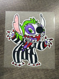 Glow in the dark Beetle Juice Stitch UVDTF
