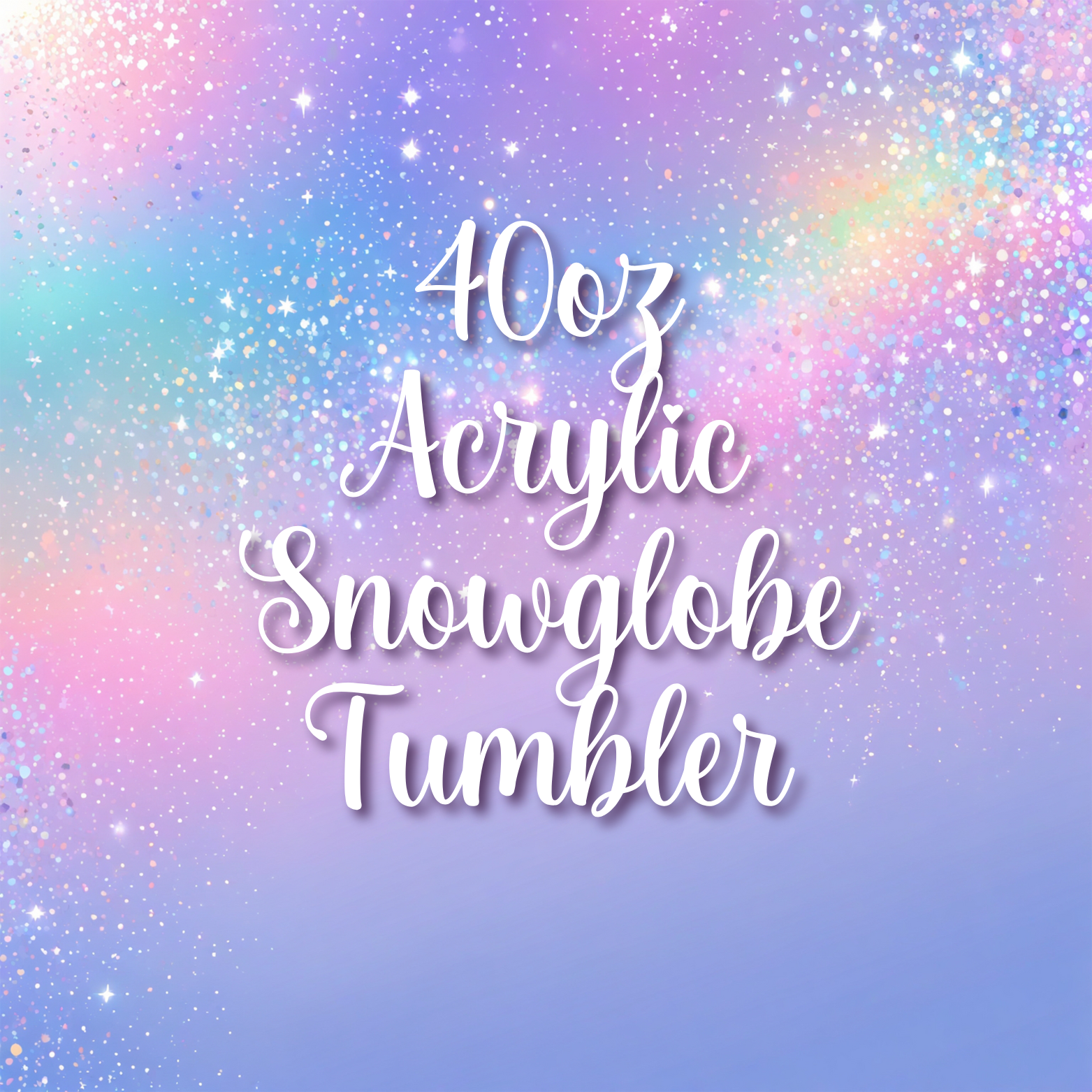 40oz Acrylic Snowglobe Tumber