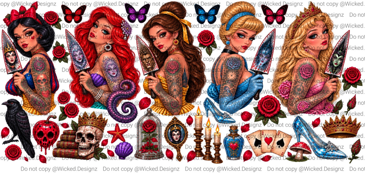 Custom The Tatted Princesses UVDTF