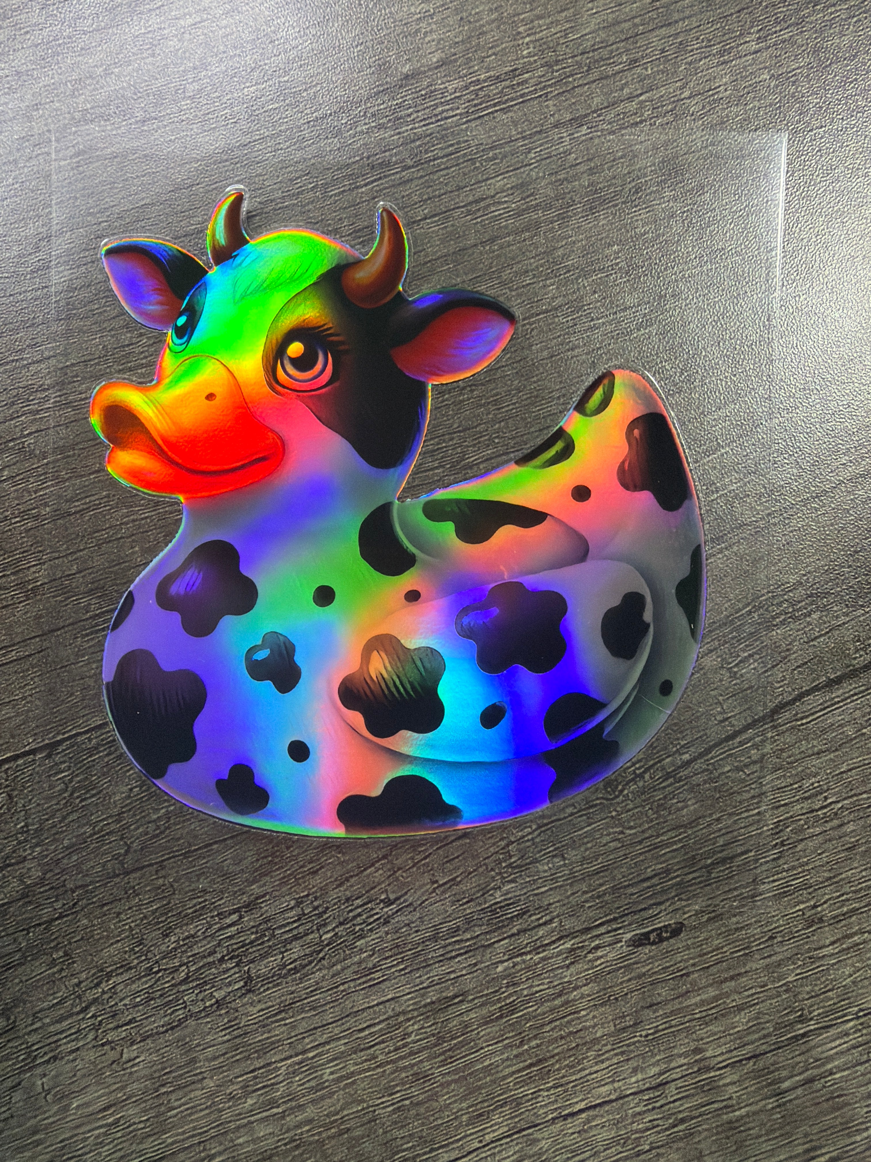Cow Rubber Duck UVDTF