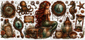 Steampunk Ariel UVDTF