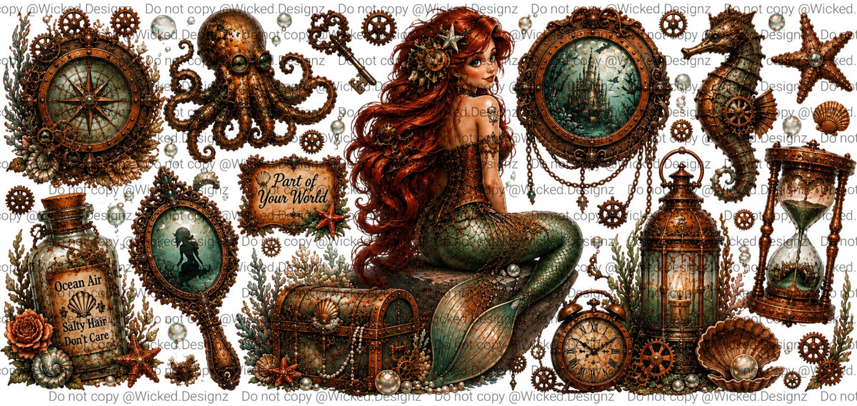 Steampunk Ariel UVDTF