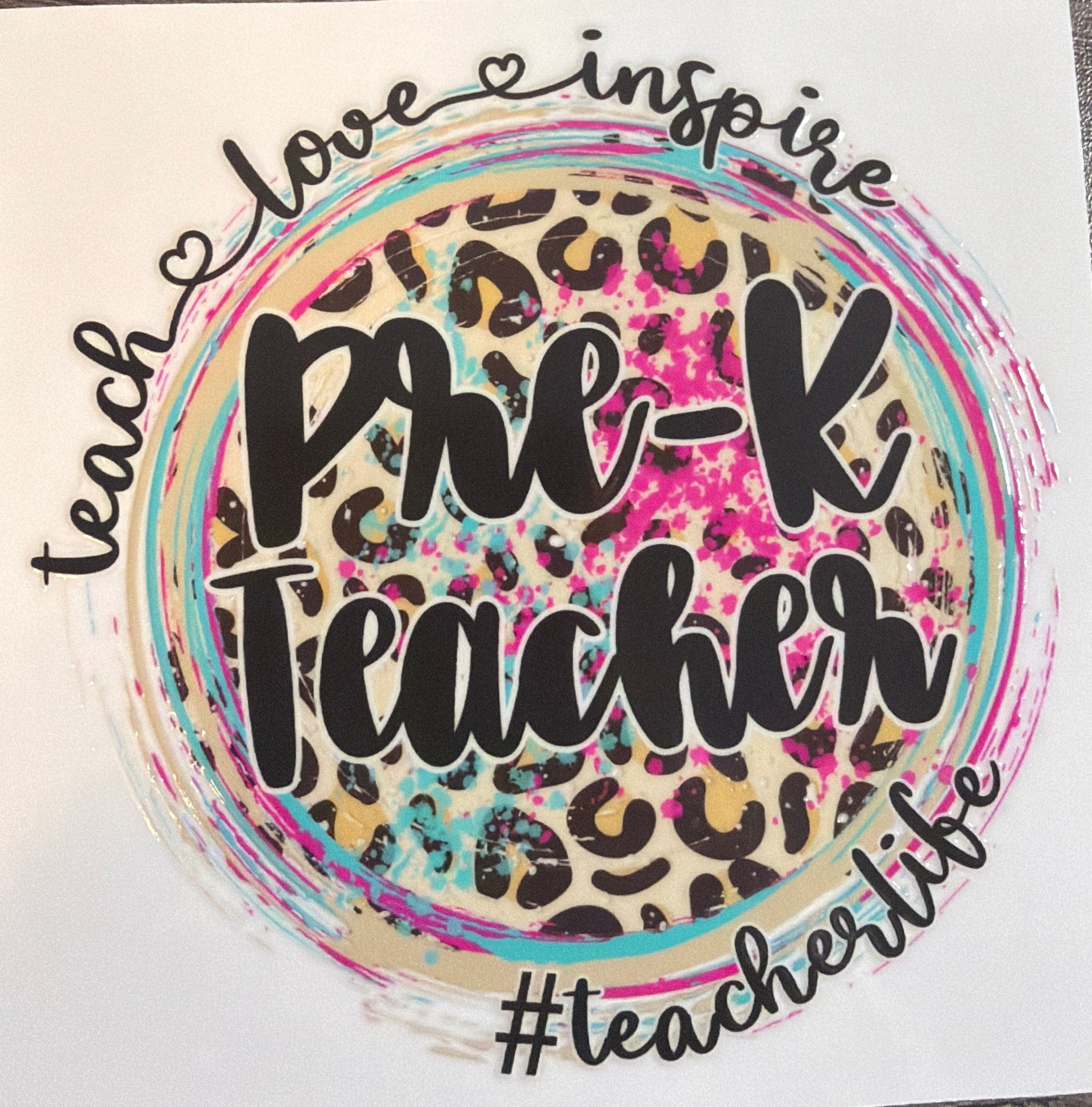 PreK Teacher UVDTF
