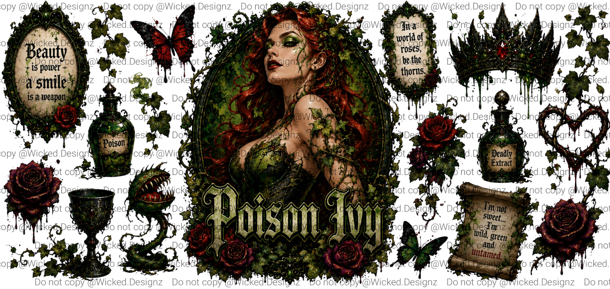 Poison Ivy Villain UVDTF