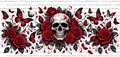 Red Roses and Skull UVDTF