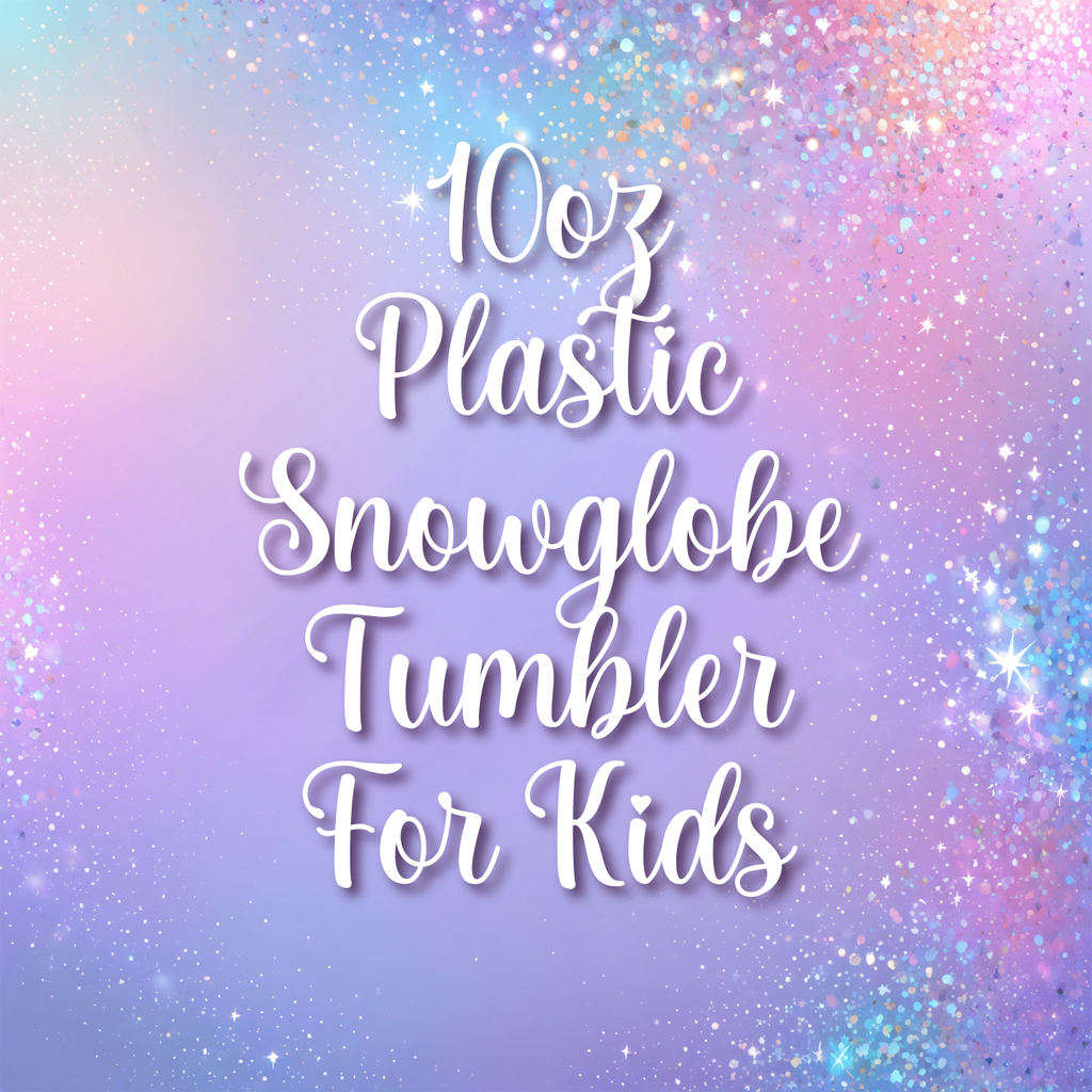 10oz Plastic Snow Globe Tumbler for Kids