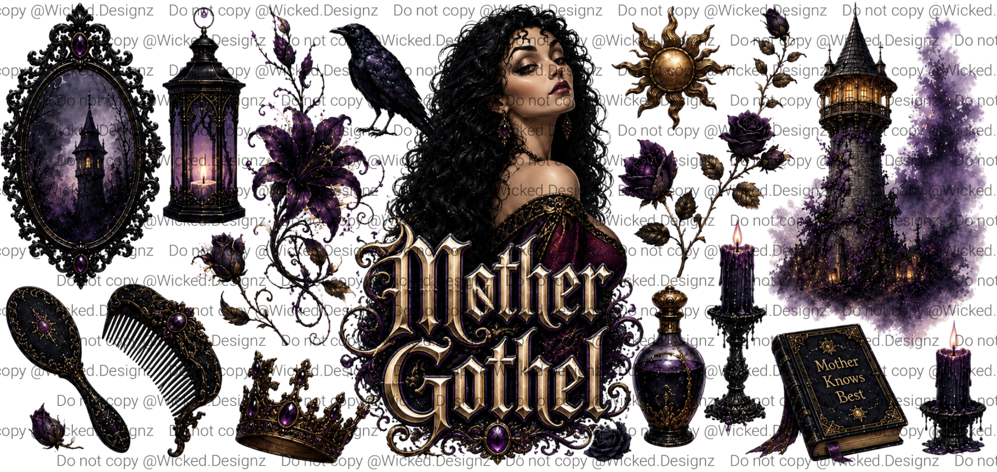 Mother Gothel Villain UVDTF