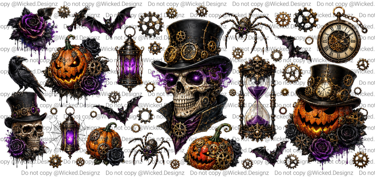 Spooky Steampunk UVDTF