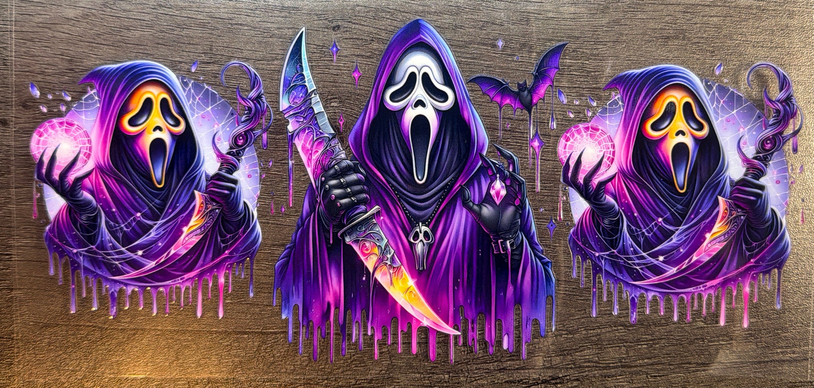 Purple Ghostface UVDTF