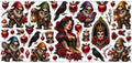 Snowwhite And 7 dwarfs UV DTF￼