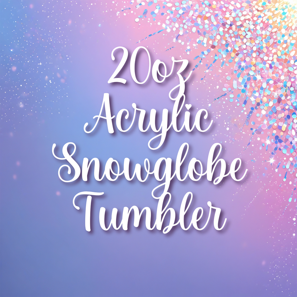 20oz Acrylic Snowglobe Tumbler