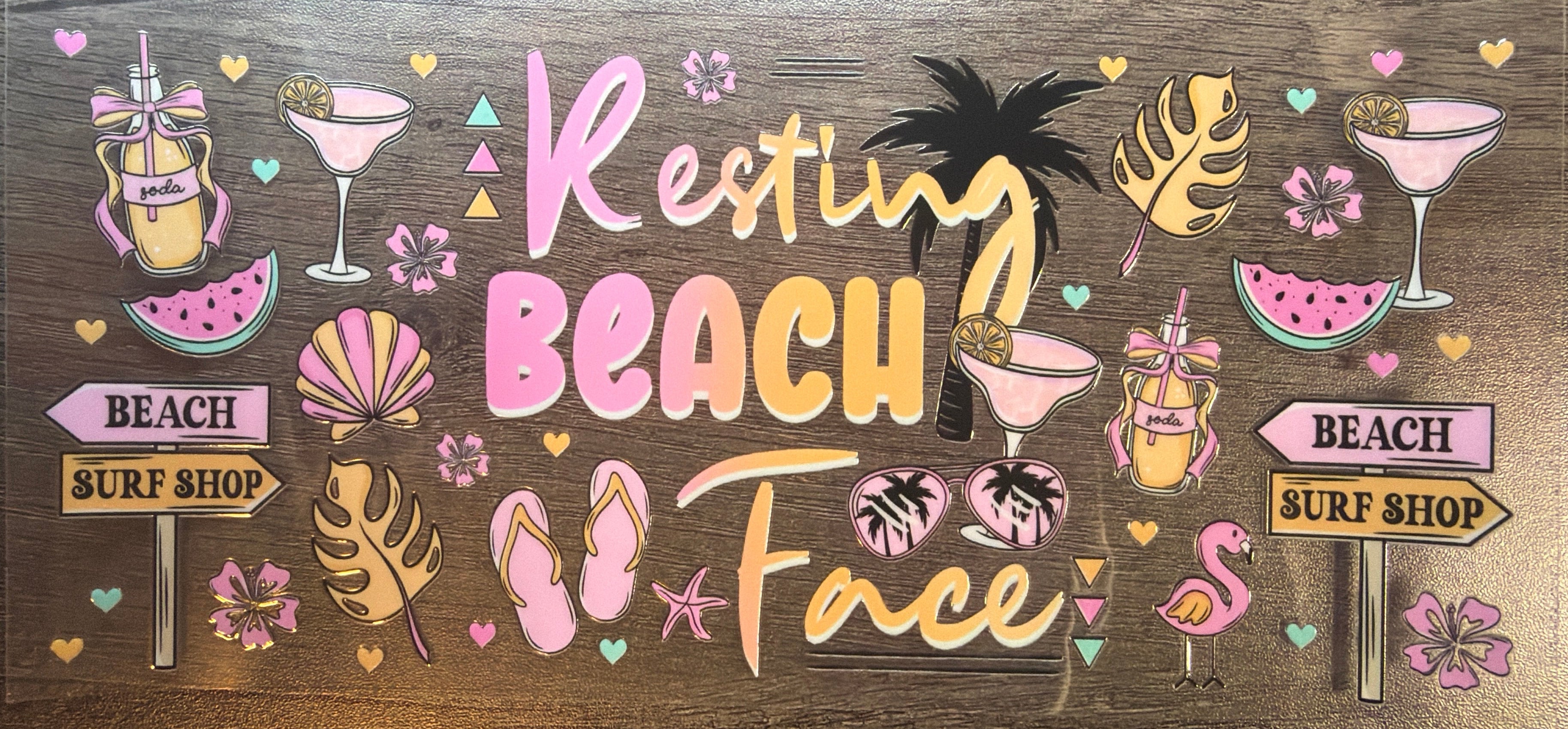 Resting Beach Face UVDTF