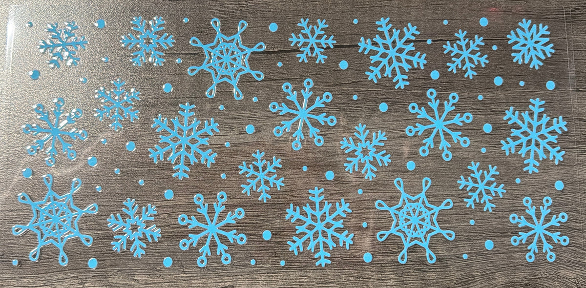 Blue Snowflakes UVDTF