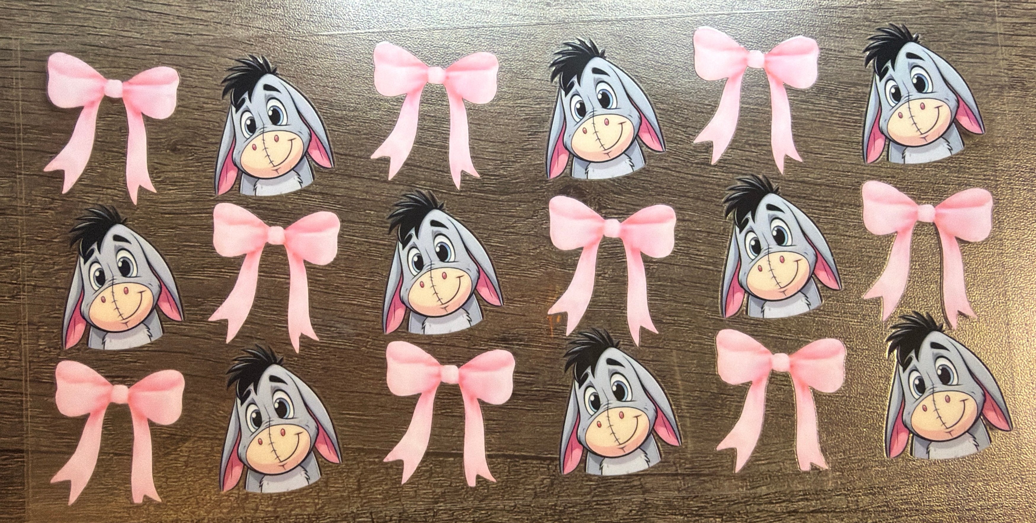 Bows and Eeyore UVDTF￼