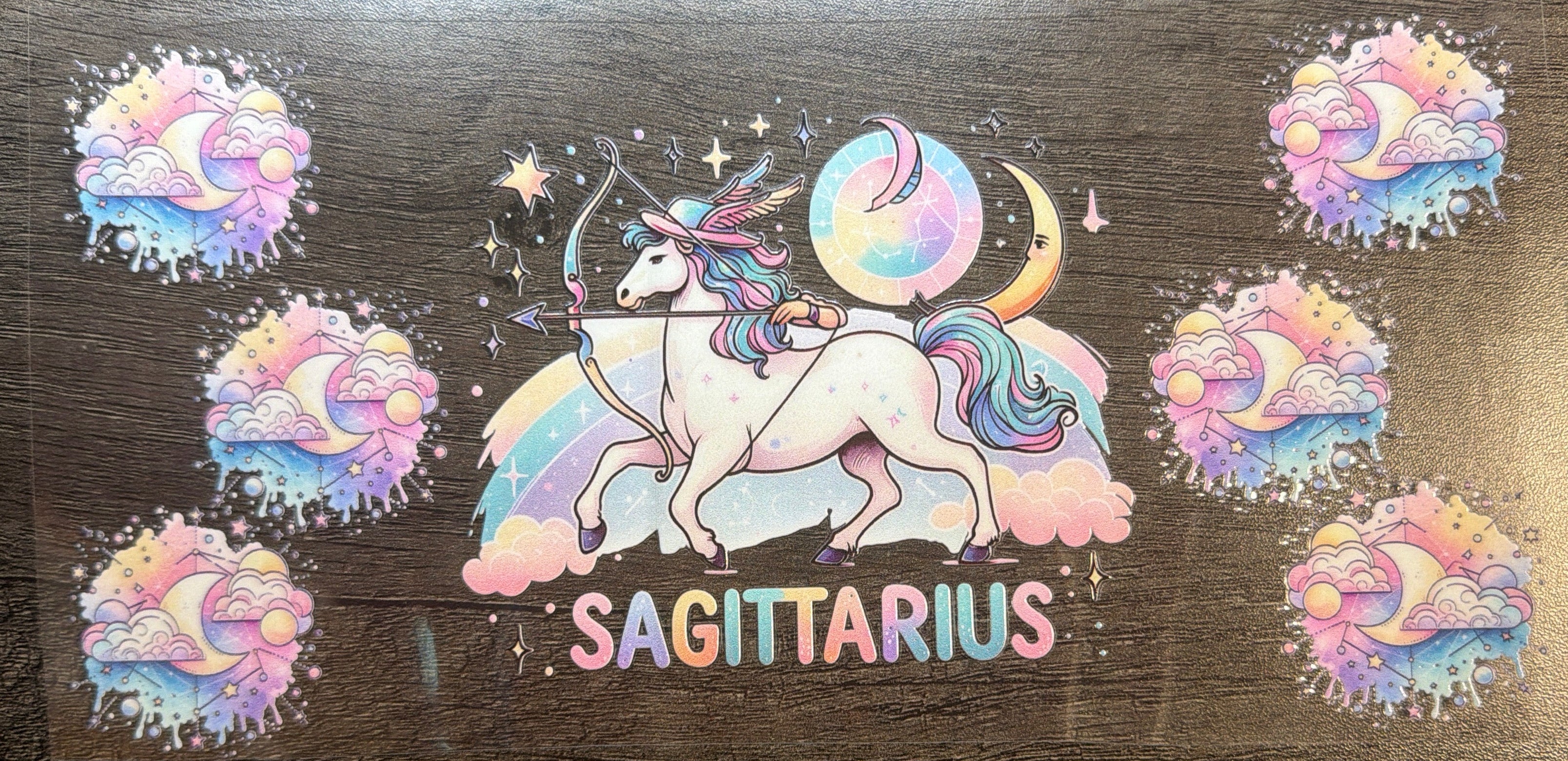 Sagittarius Zodiac Pastel UVDTF
