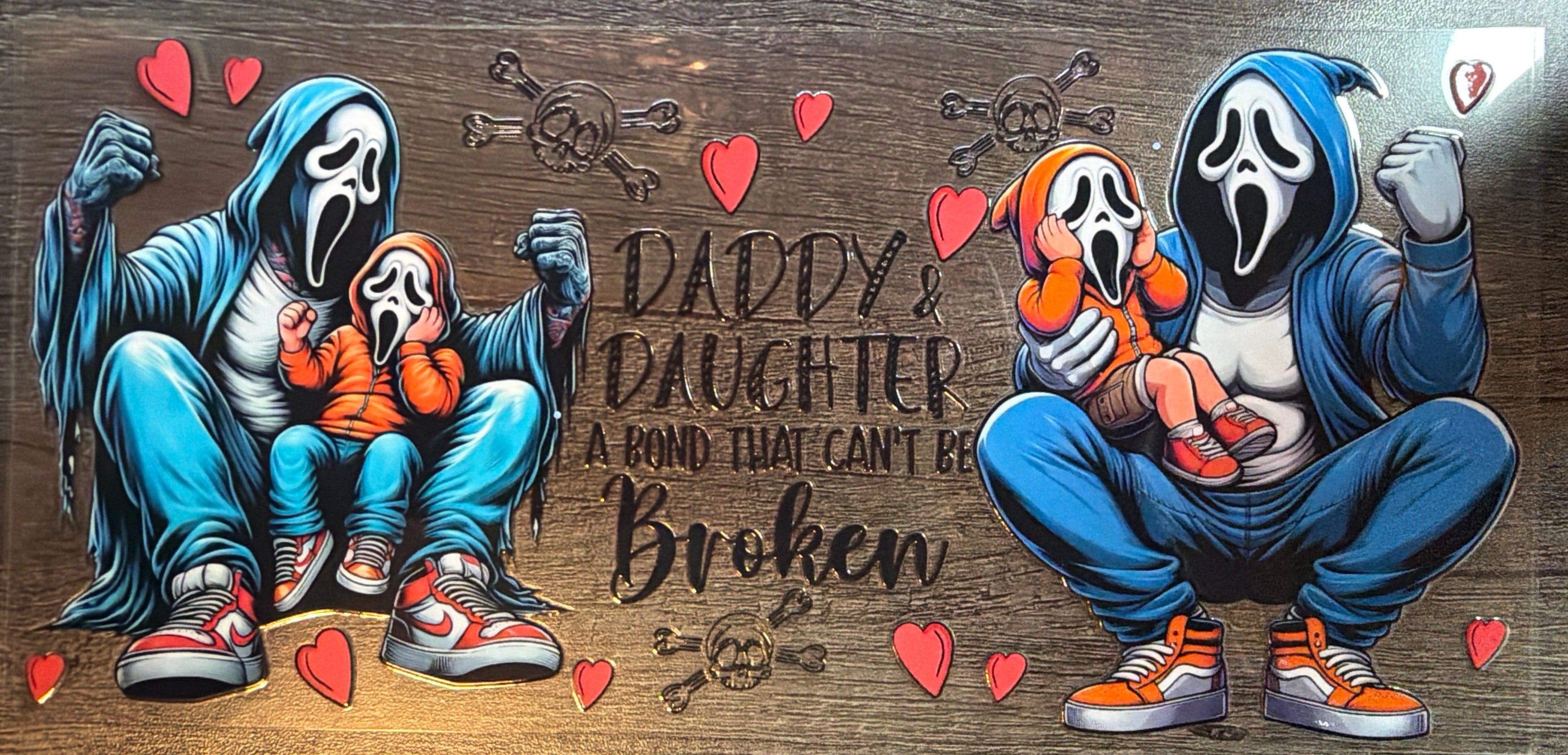 Daddy Daughter Double Sided UVDTF
