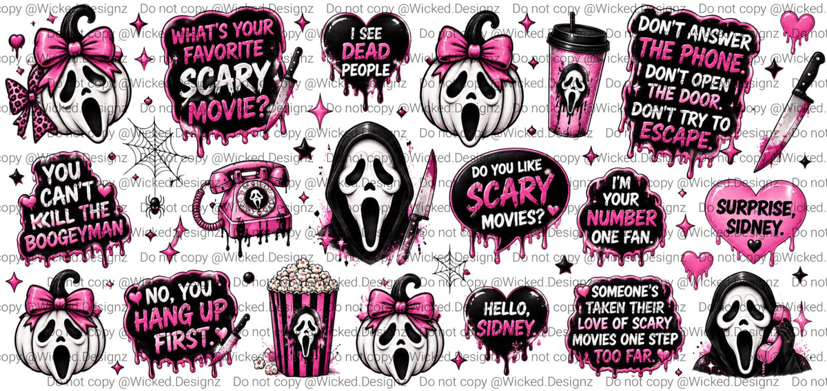 Pink Ghostface UVDTF