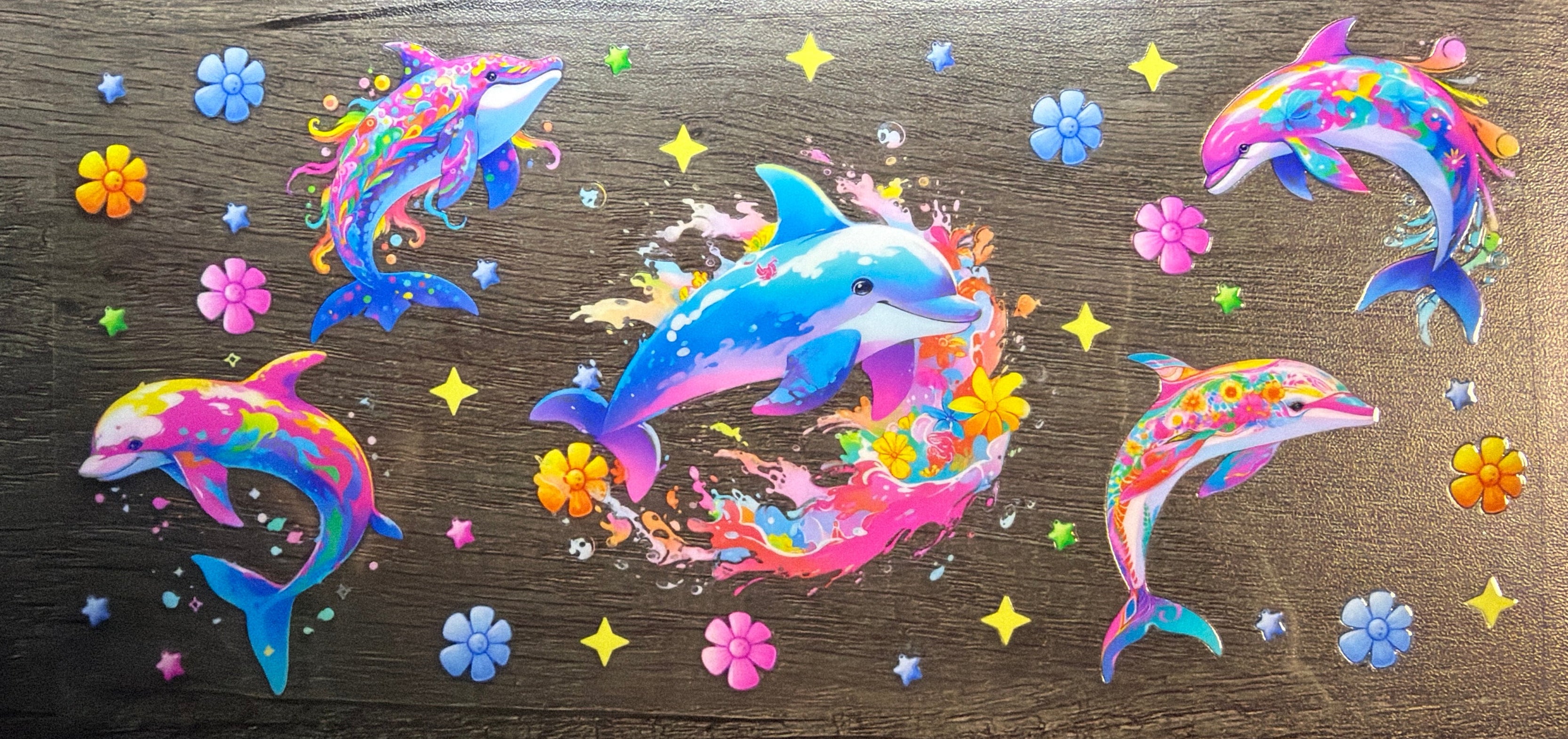 Dolphins Double Sided UVDTF￼