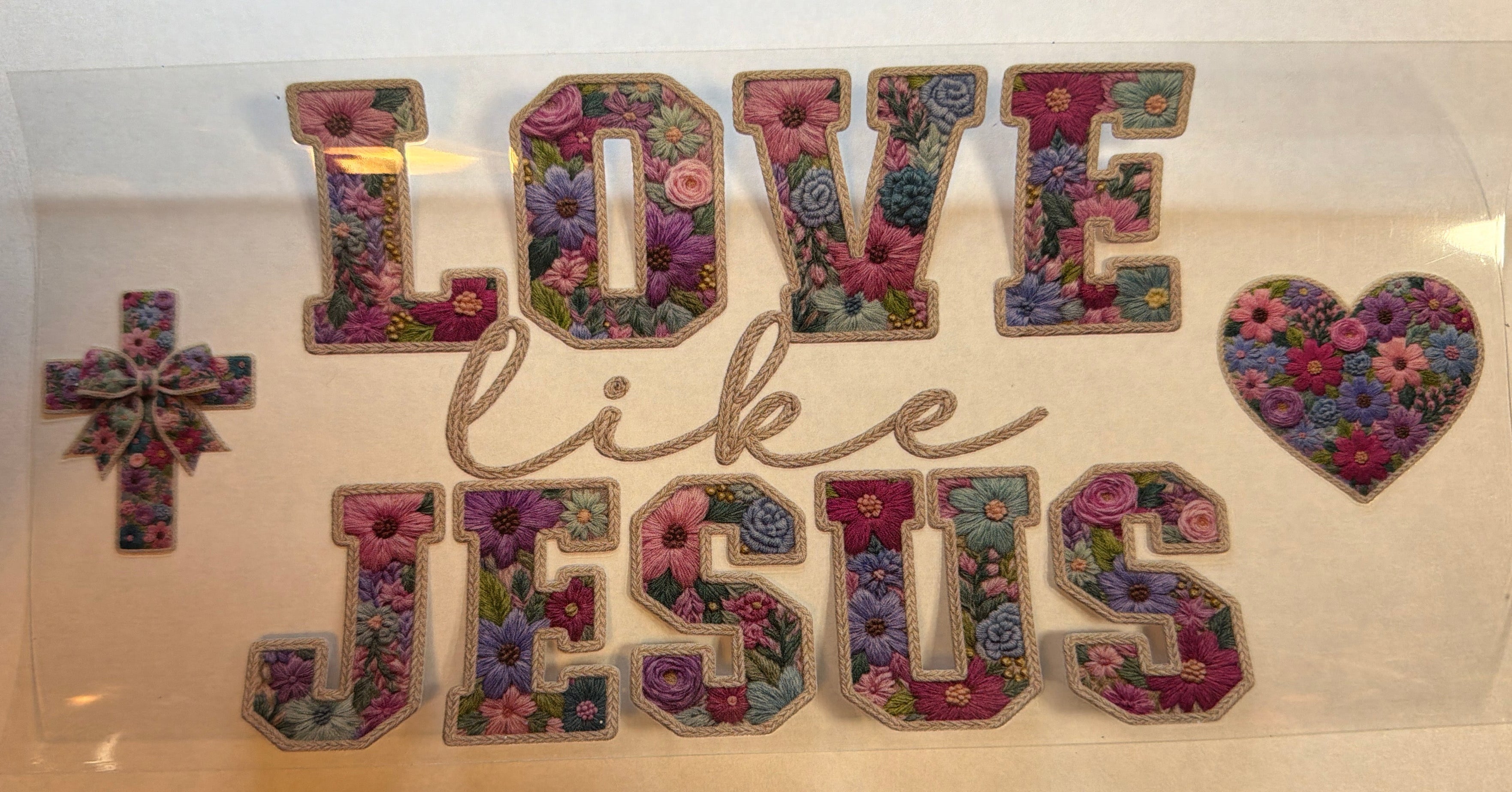 Floral Love Like Jesus UVDTF