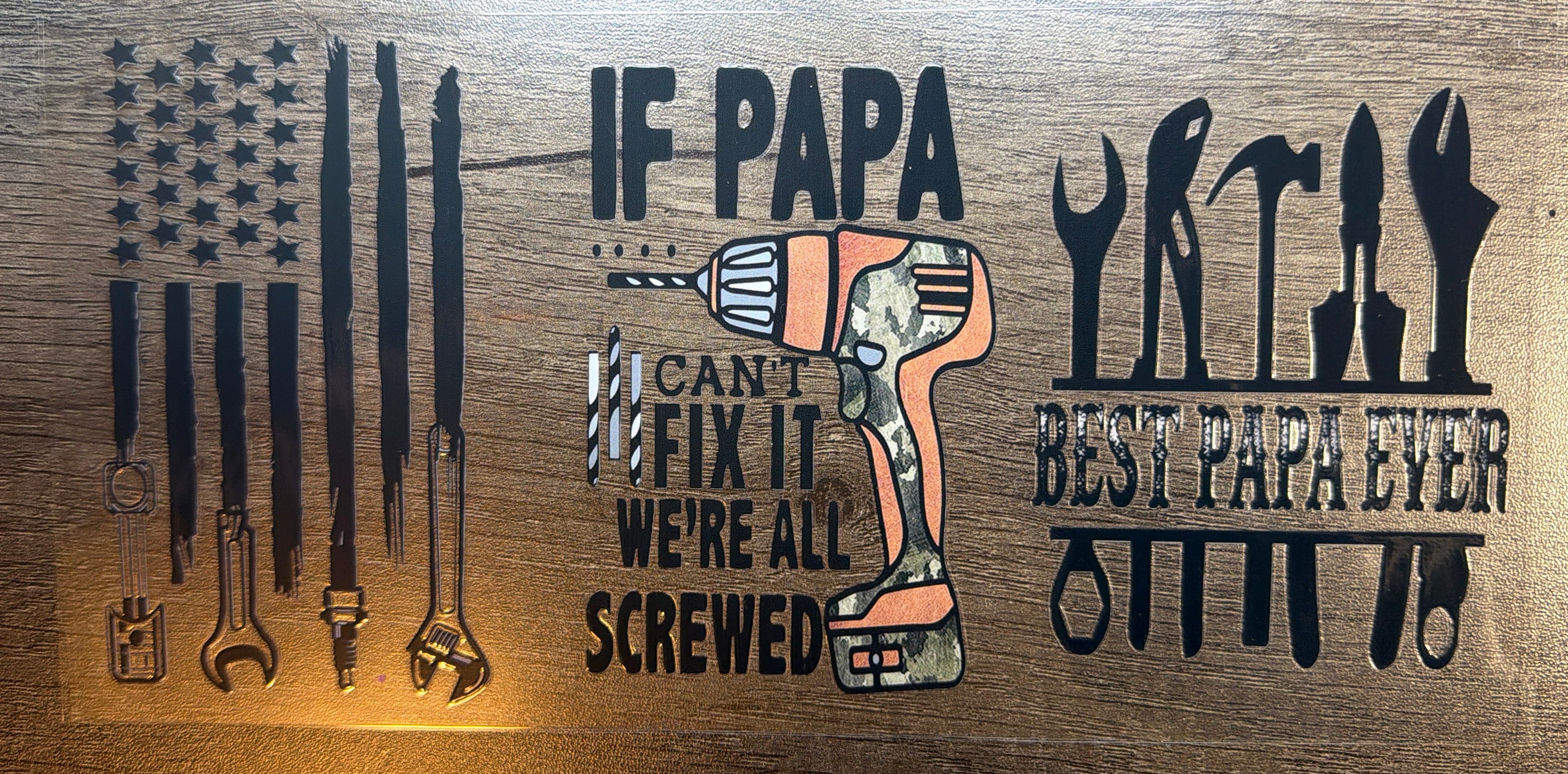 Best Papa Ever UVDTF
