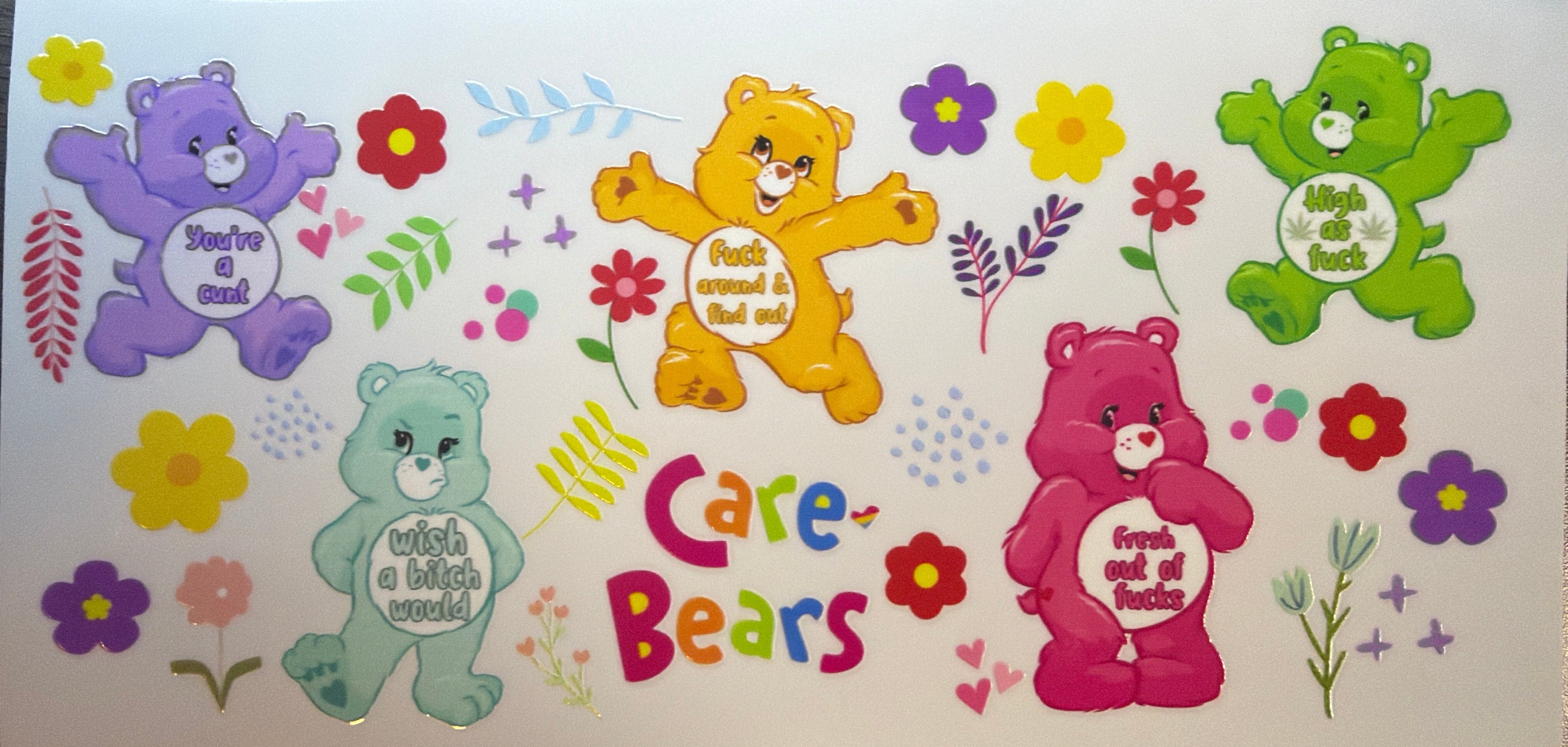 Swear Bears (2) UVDTF
