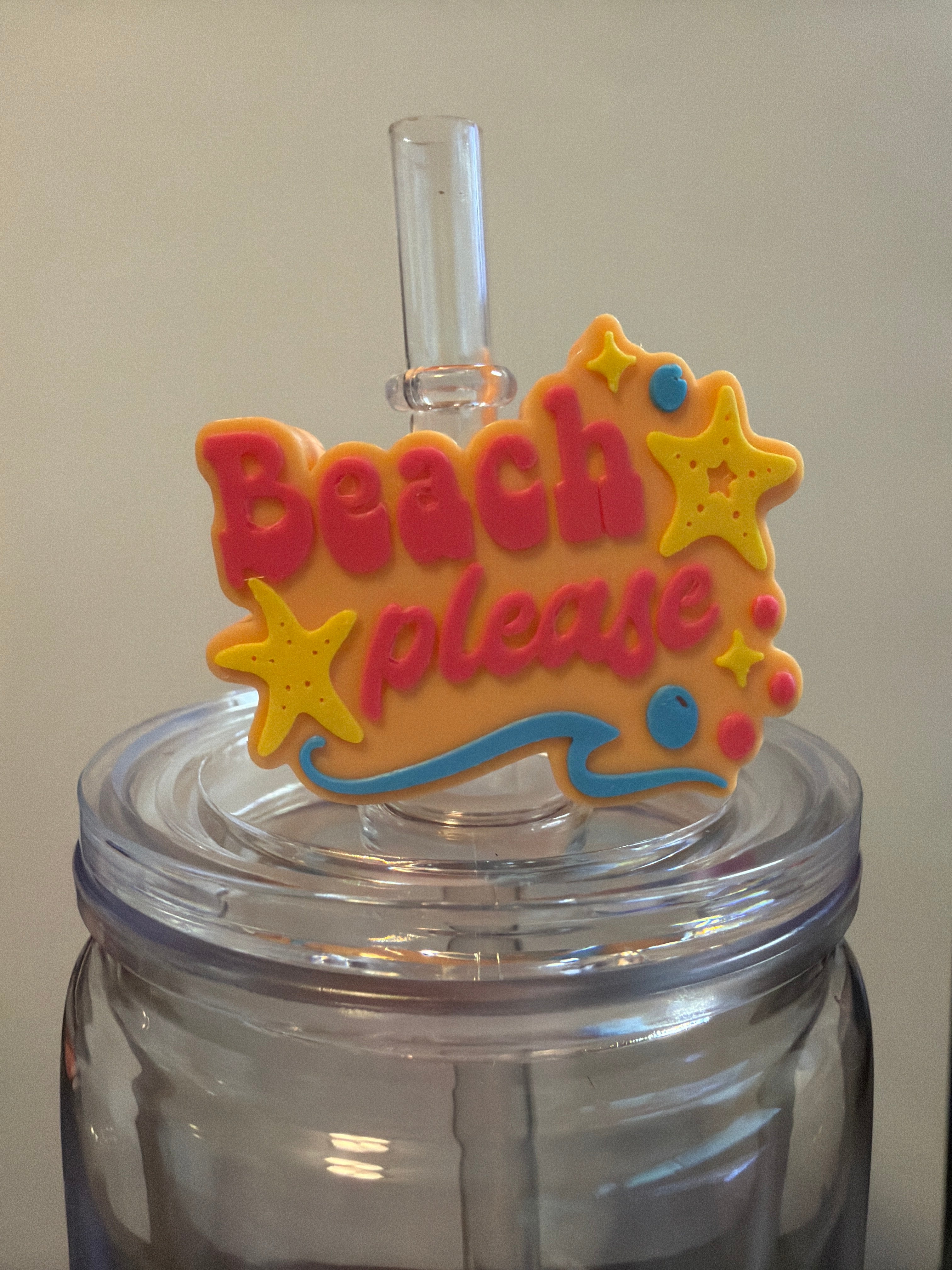 3D Straw Toppers