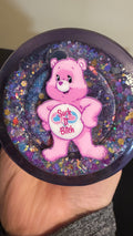 Purple Swear Bear Snowglobe waterfall Water Bottle