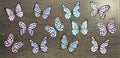 Pastel Butterflies UVDTF