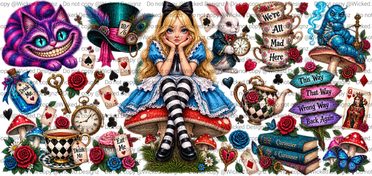 Custom Alice & Cheshire 2 UVDTF