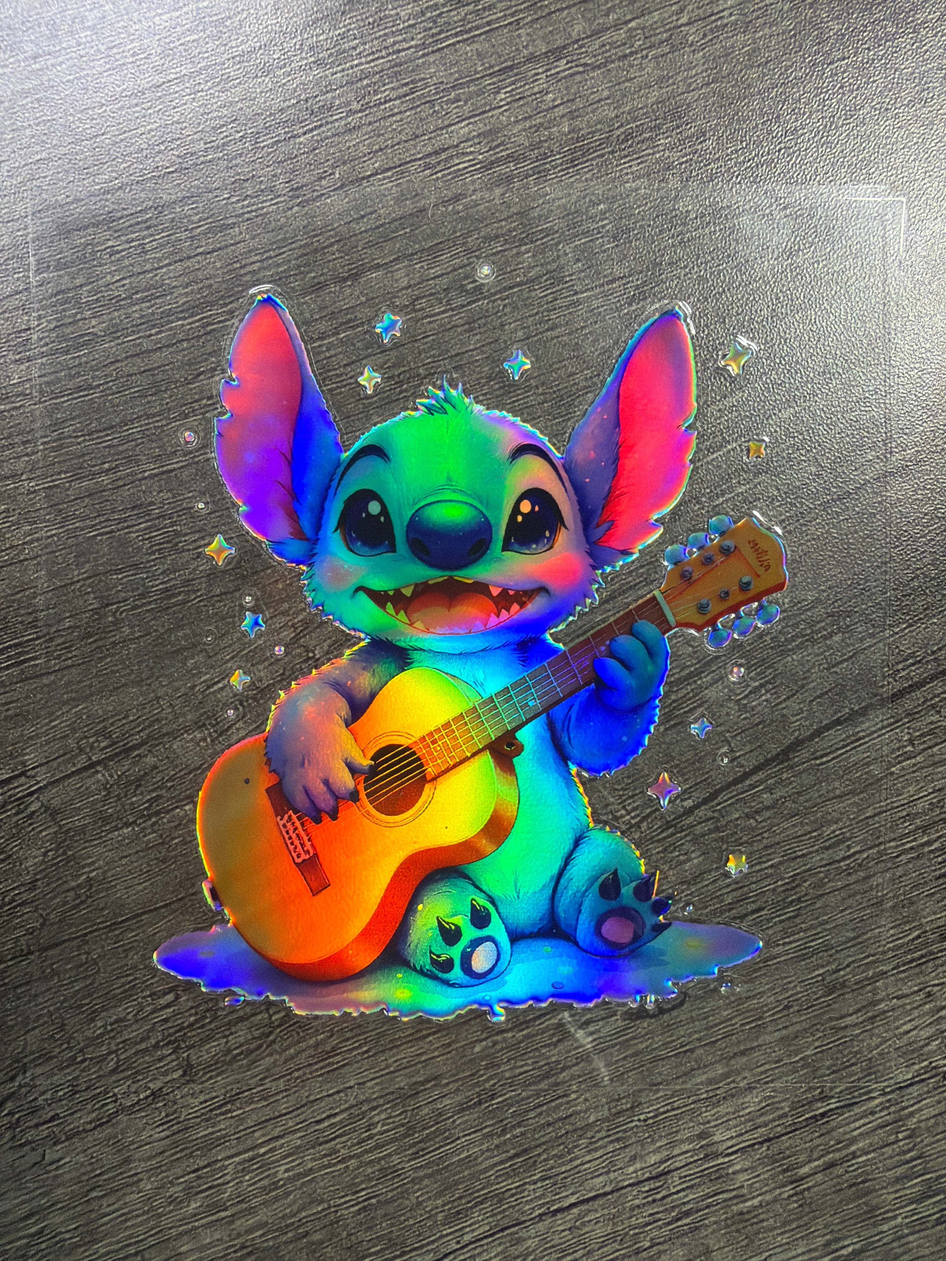 Holographic Stitch with Guitar ￼ UVDTF