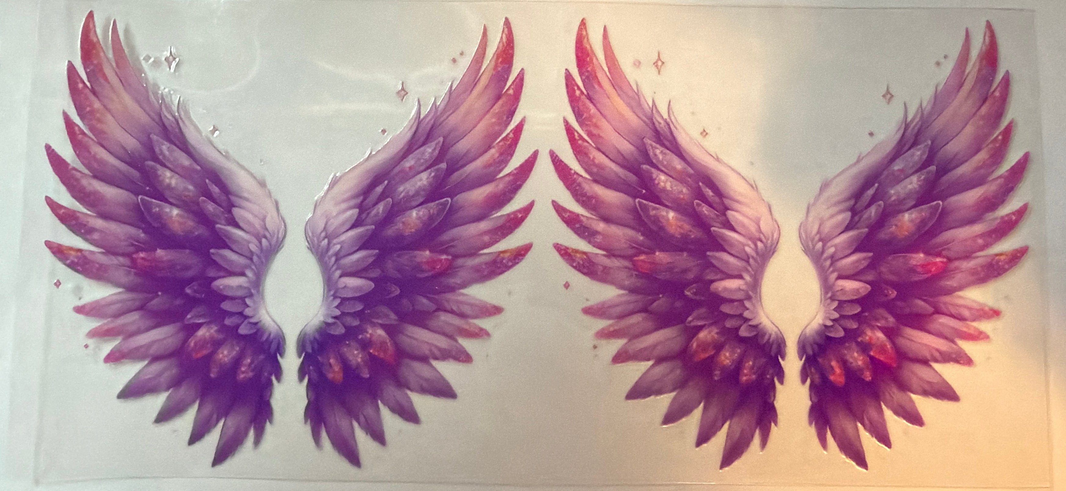 Purple Angel Wings UVDTF