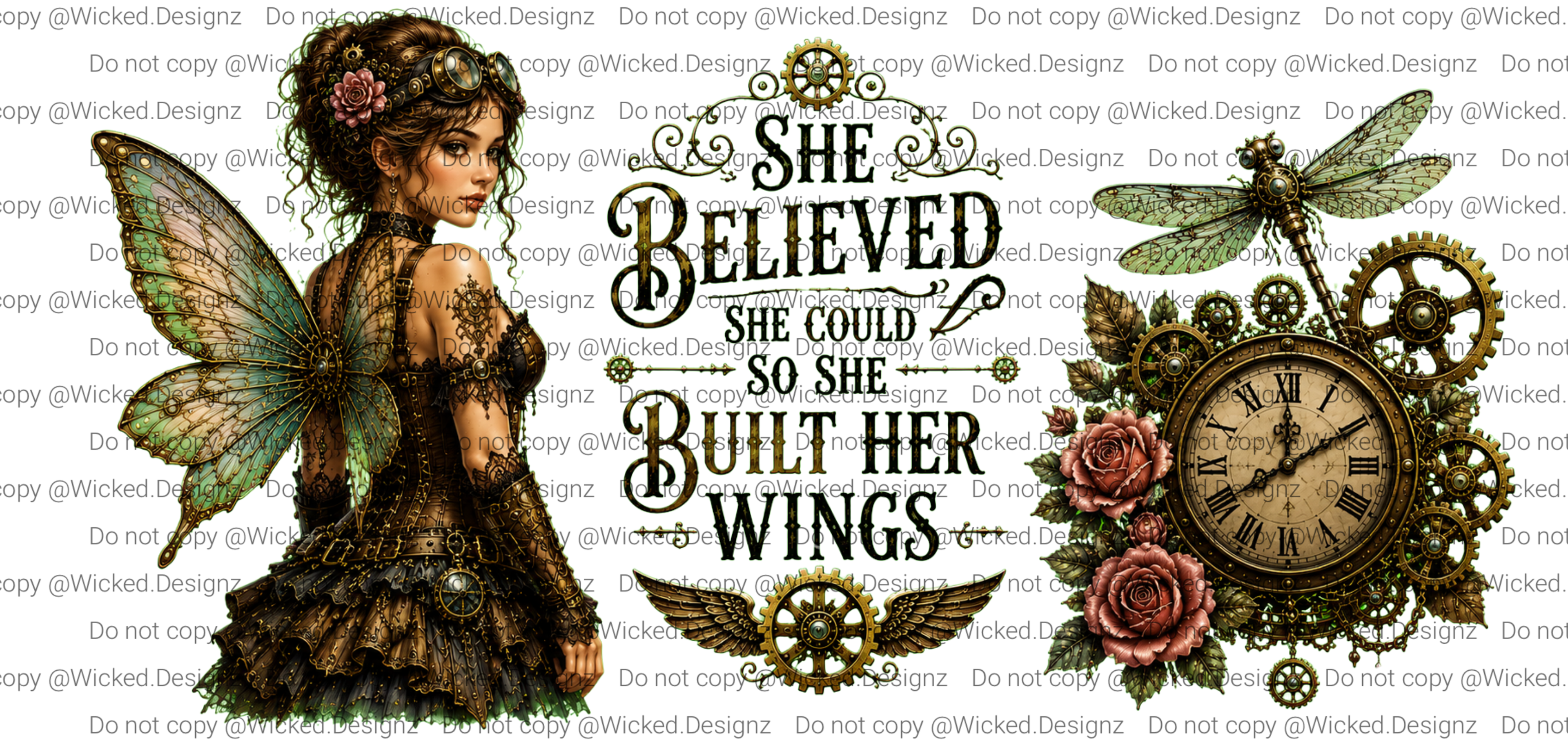Steampunk Fairy UVDTF