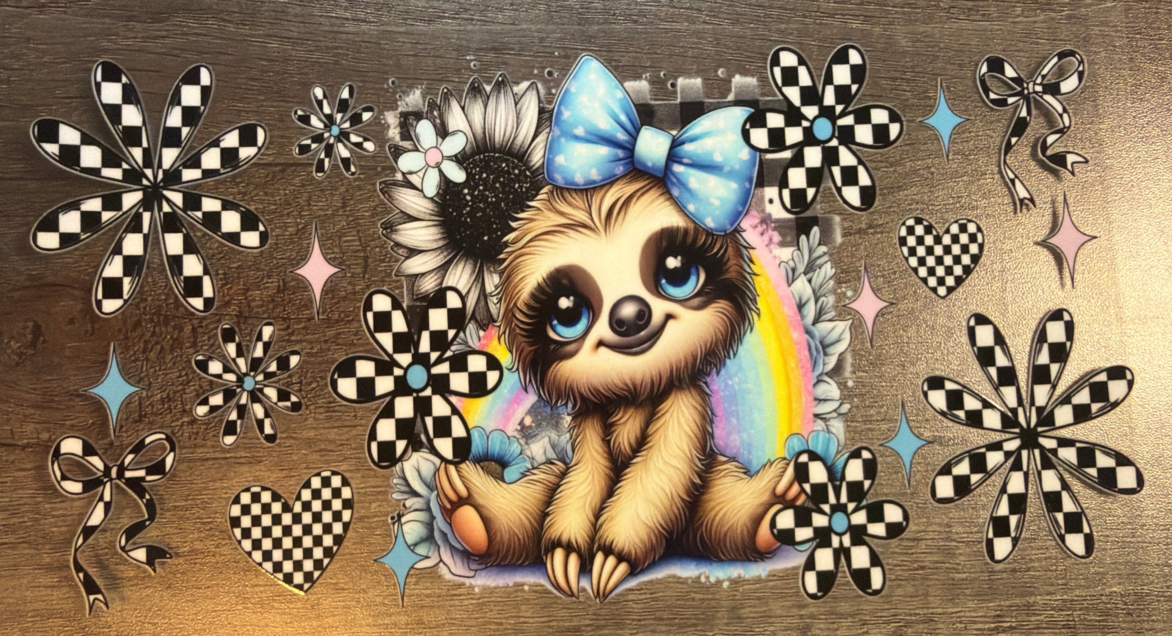 Sitting Sloth UVDTF