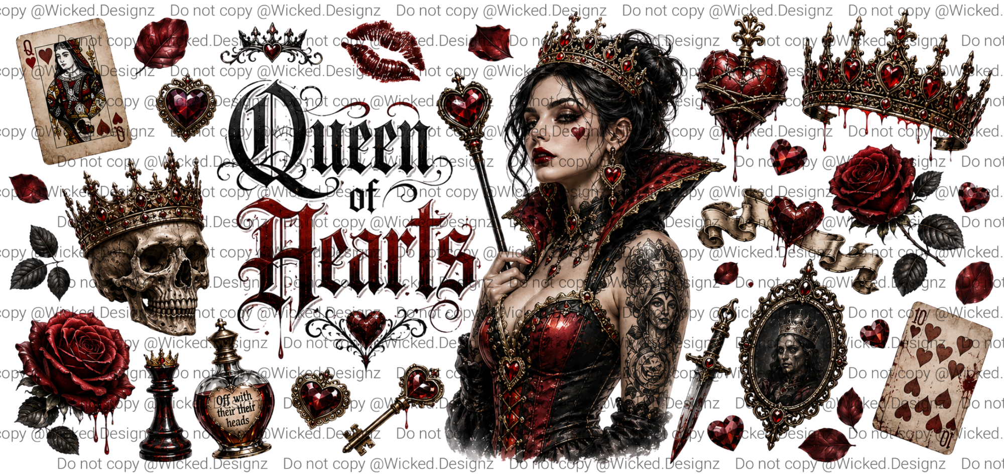 Queen of Hearts Villain UVDTF