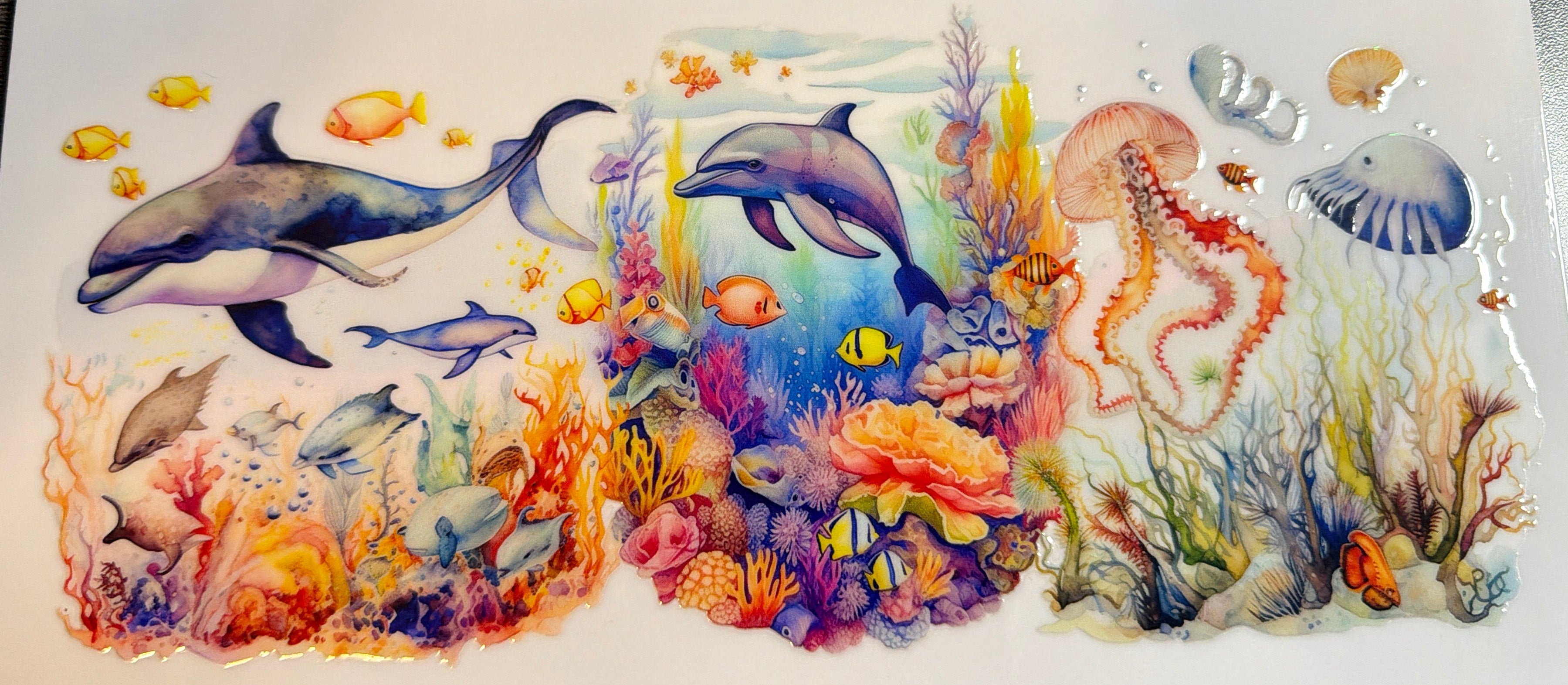 Ocean Dolphins UVDTF