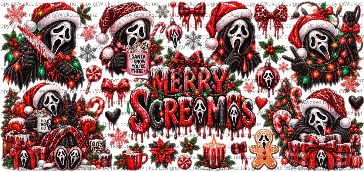 Merry Screamas UV DTF