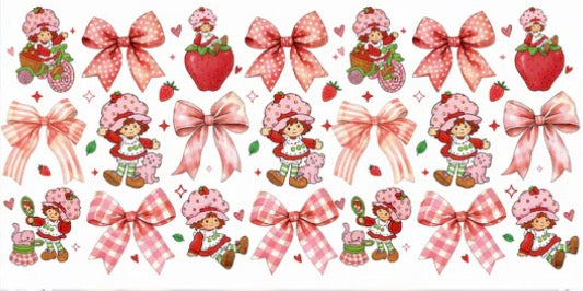 Strawberry Shortcake with Bows UVDTF