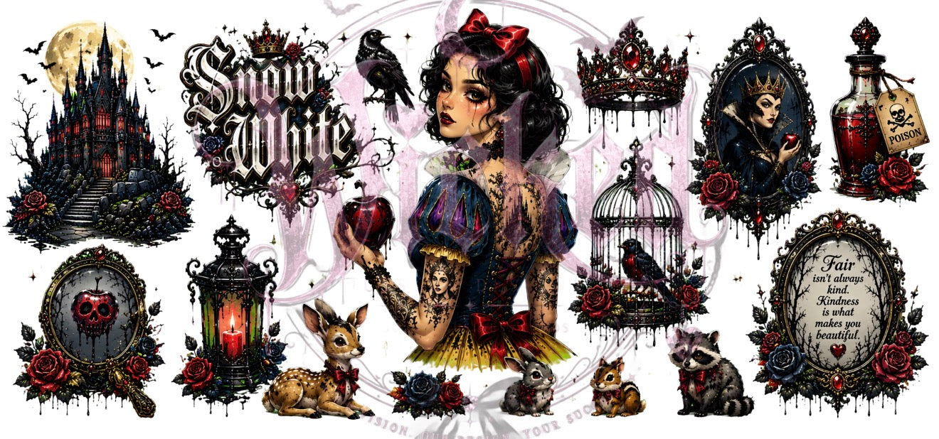 Tatted Snow White UVDTF