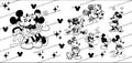 Black and White Mickey and Minnie UVDTF
