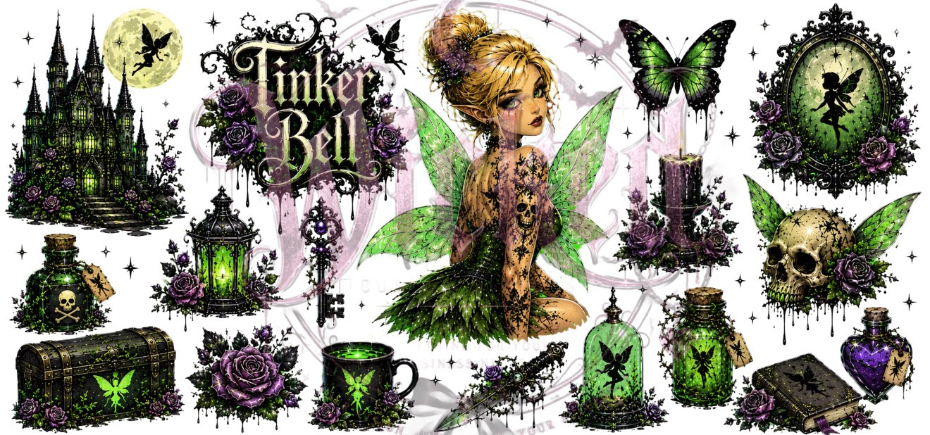 Tatted Tinkerbell UVDTF