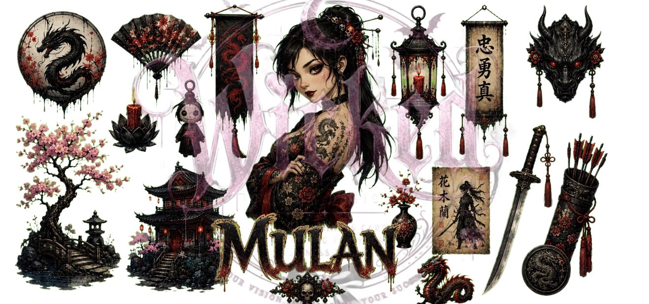 Tatted Mulan UVDTF