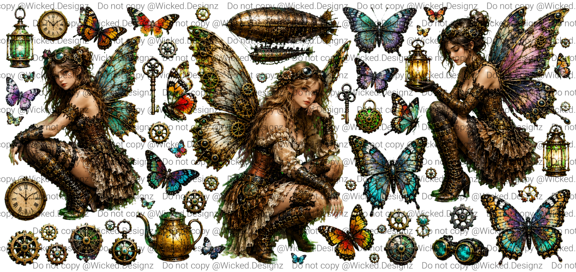 Steampunk Fairies UVDTF