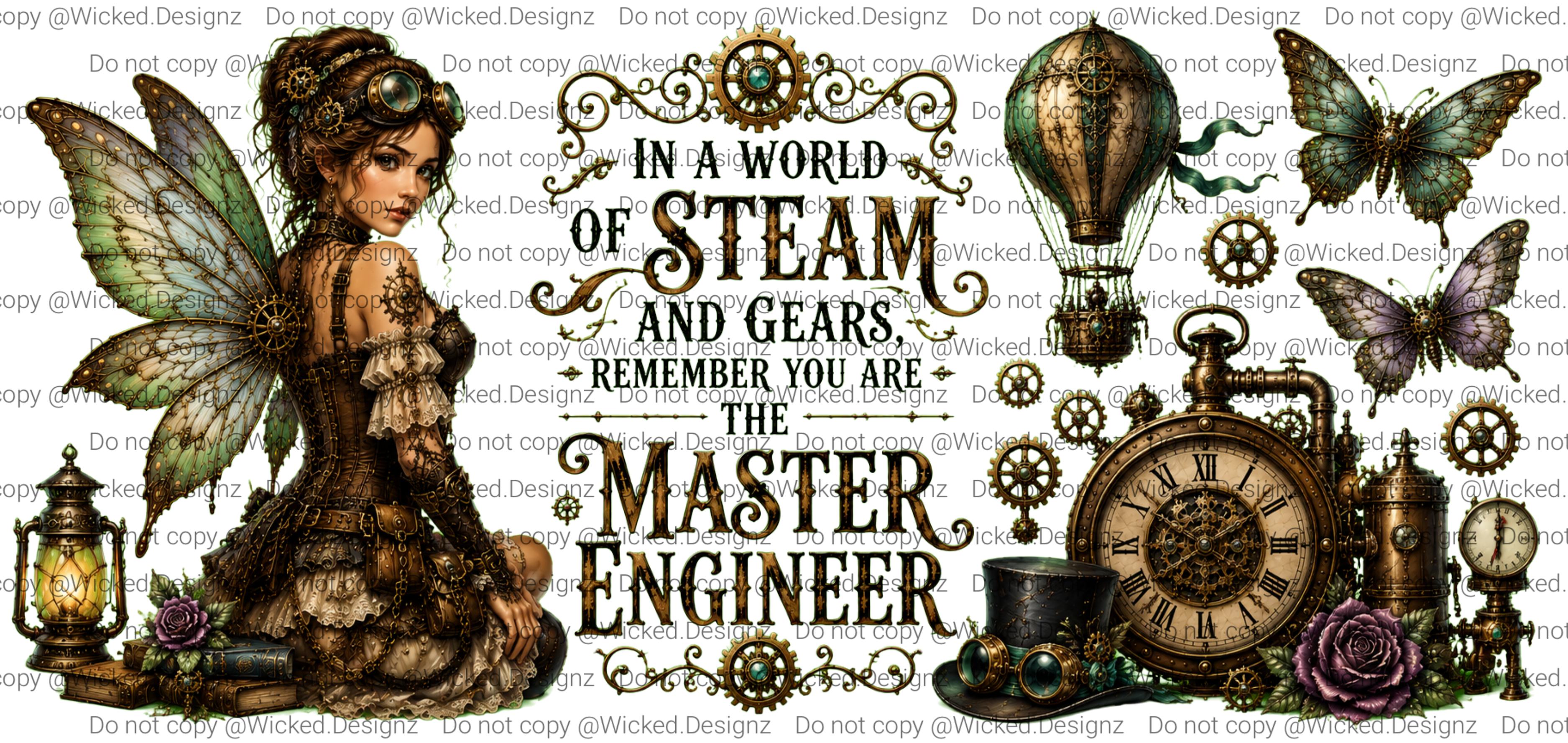 Steampunk Faries 2 UVDTF