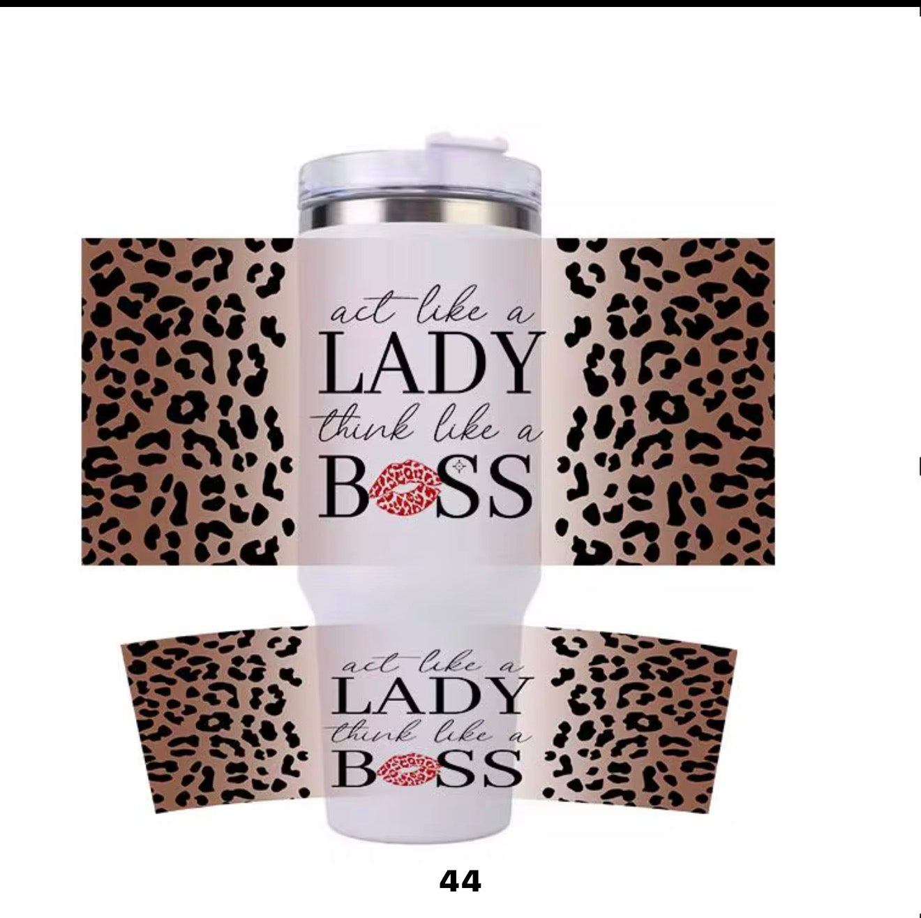 40 oz wrap act like a lady think like a boss