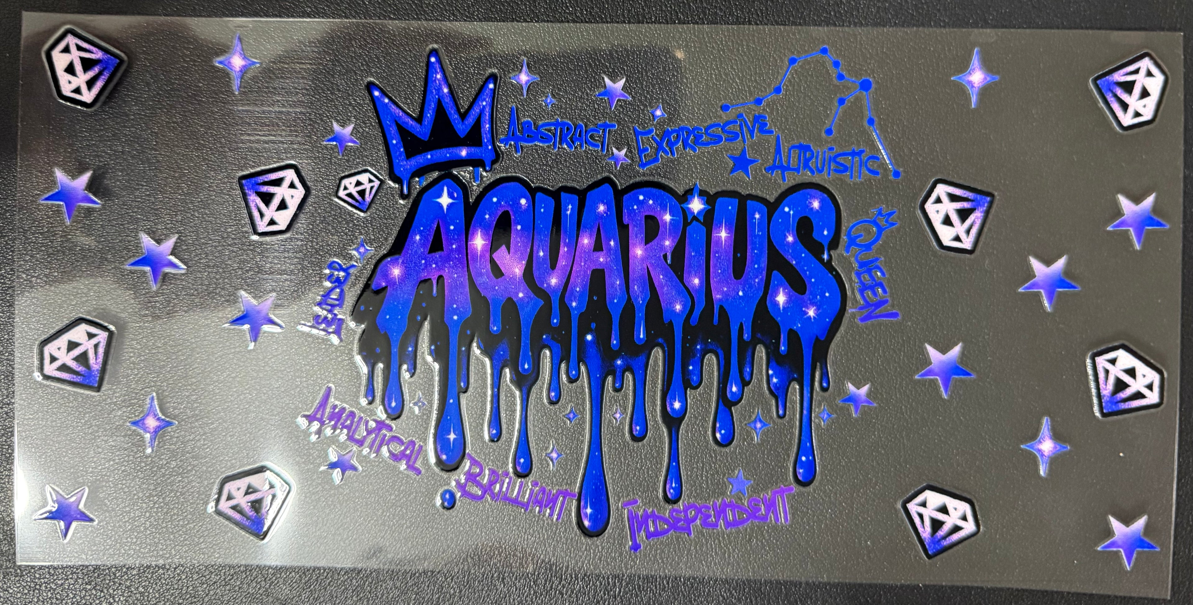 Zodiac sign Aquarius wrap