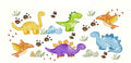 Colorful dinosaurs