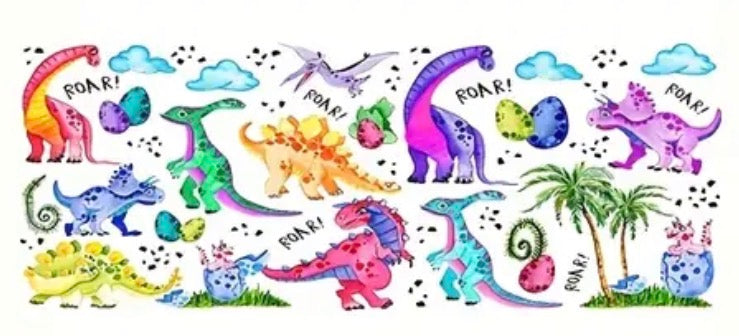 Roar colorful Dinosaurs