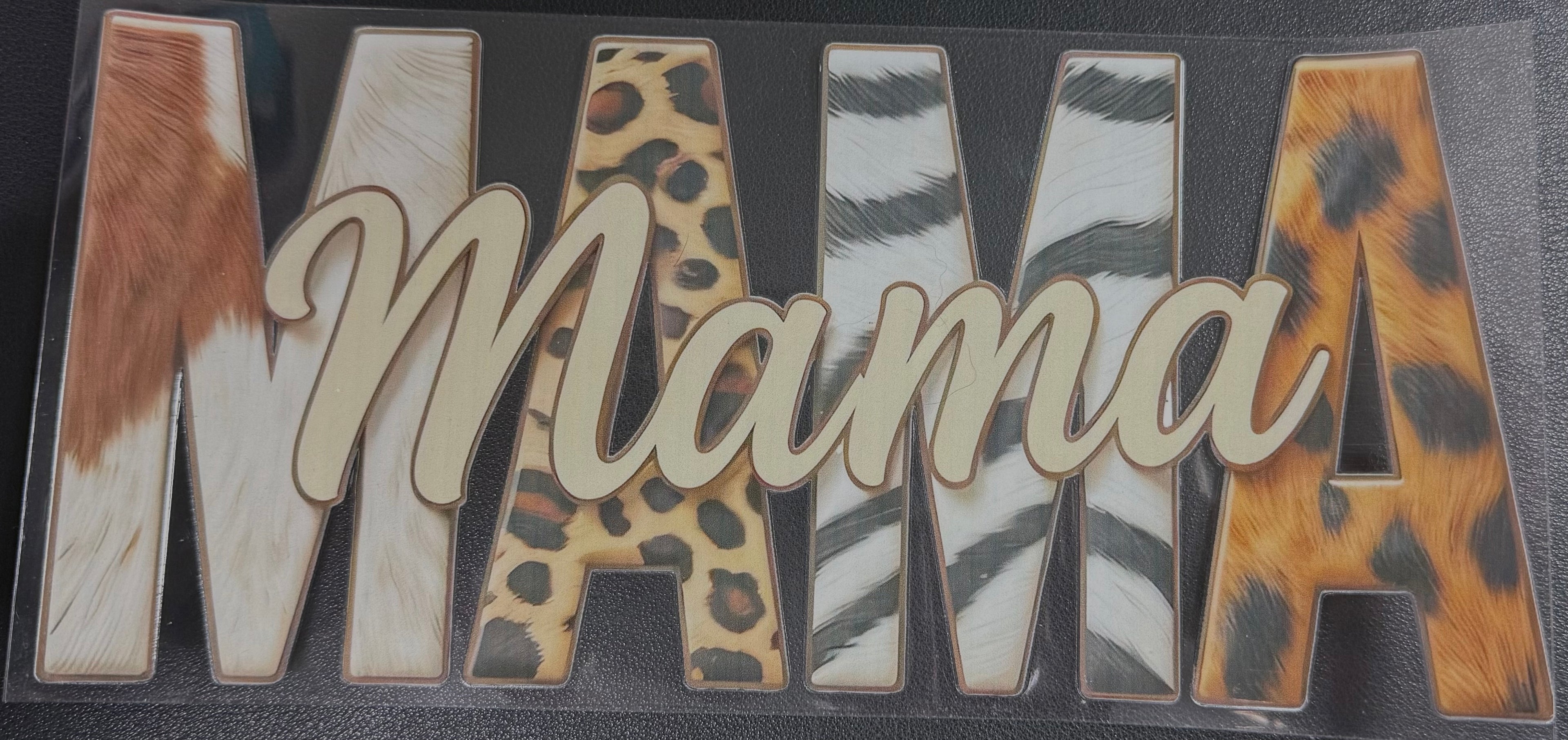 Mama animal print wrap