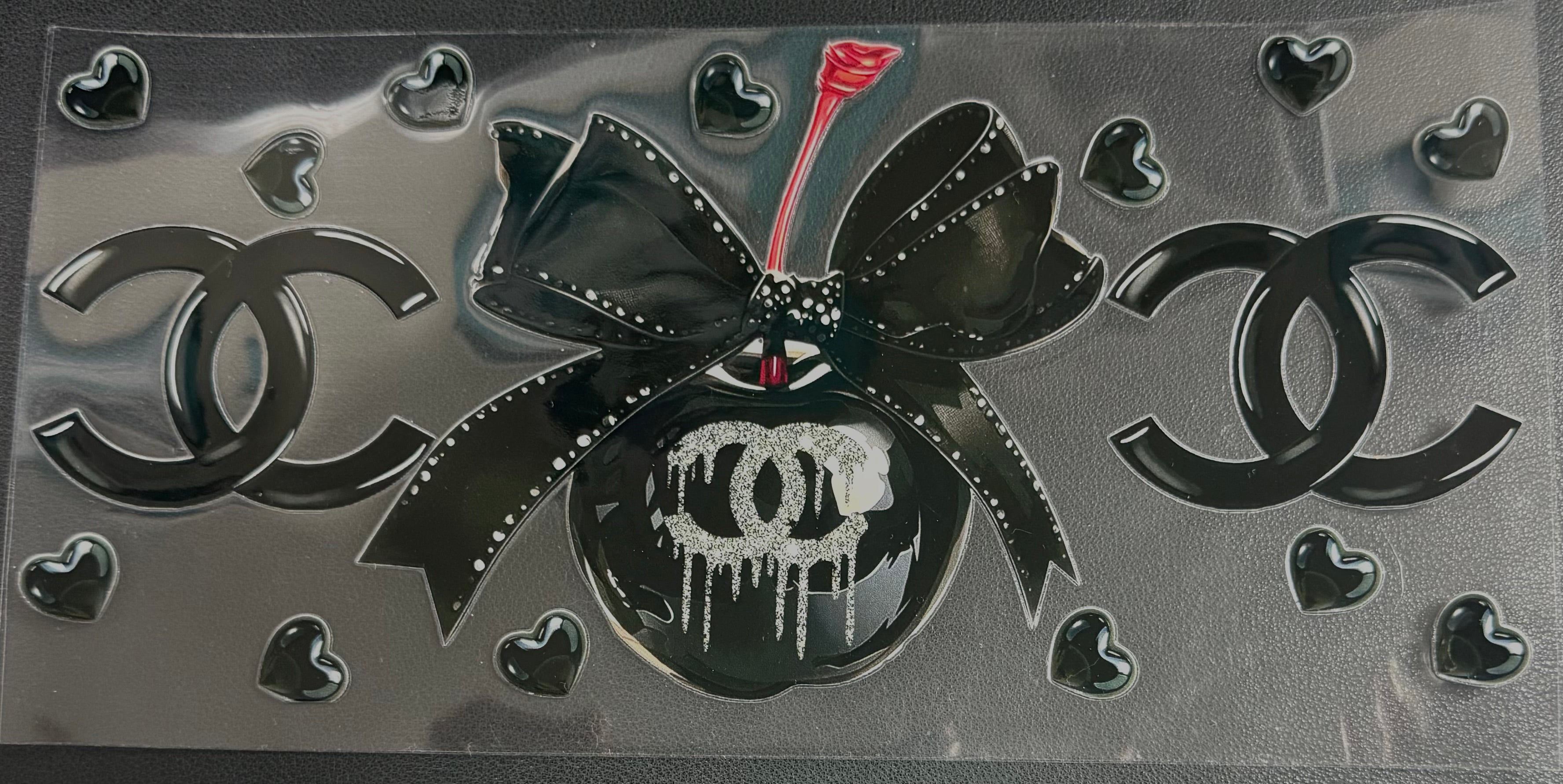 CC Black Cherry w/bows and hearts