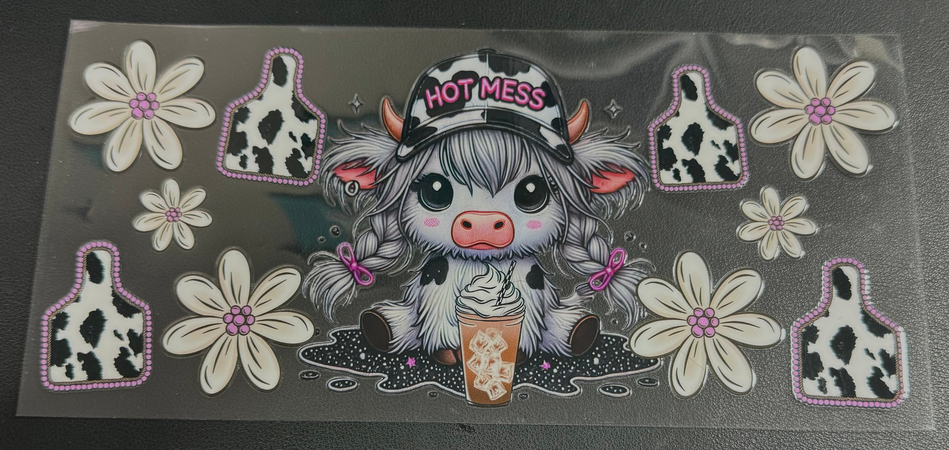 Hot mess cow w/coffee